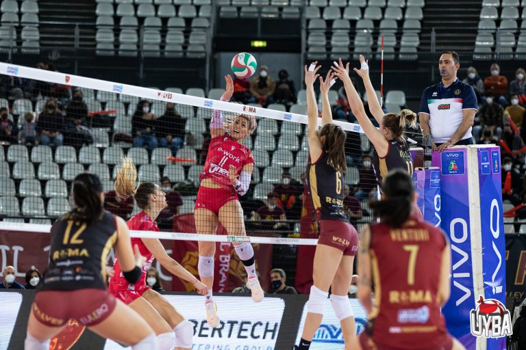 La Uyba Busto Arsizio vince a Roma conquistando il quinto posto in classifica