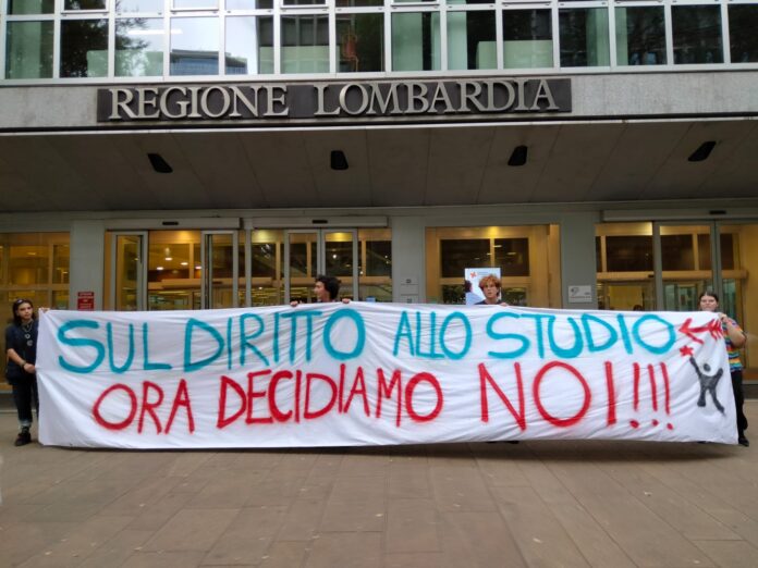 studenti_proteste_regione lombarida_
