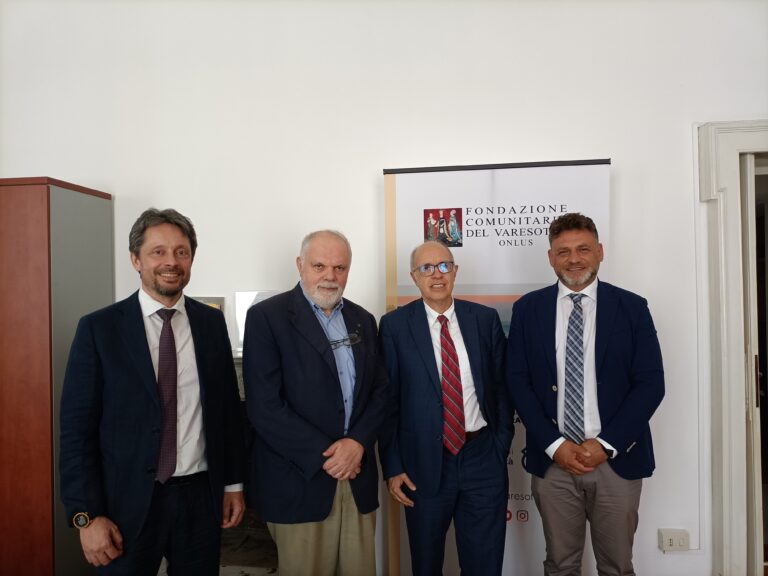 Presidente Fondazione Cariplo in visita alla Fondazione Comunitaria del Varesotto